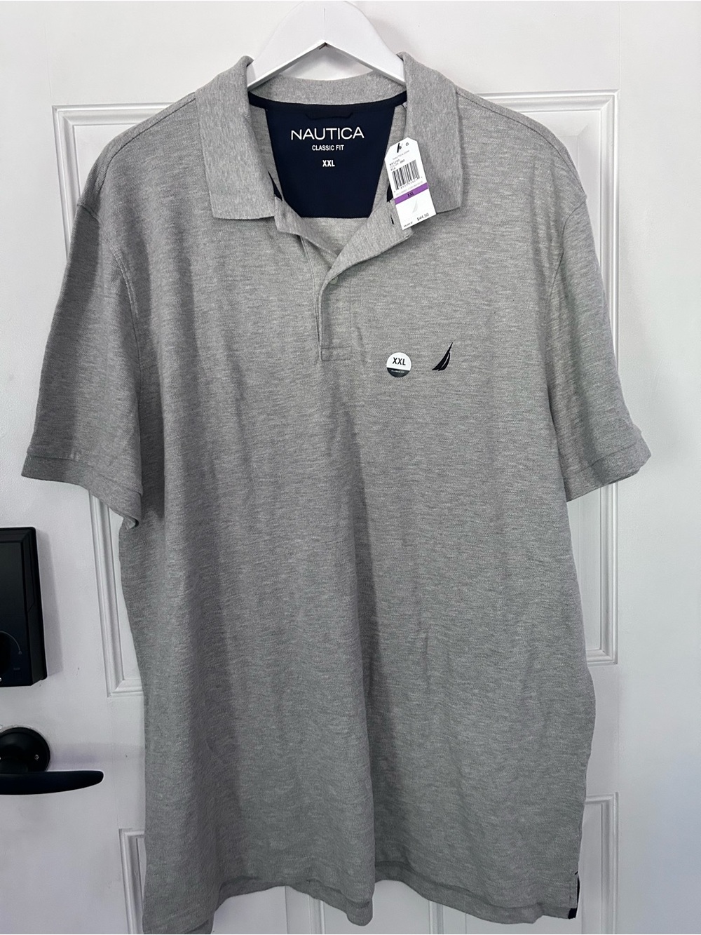 Nautica Men's Polo Shirt in Light Gray